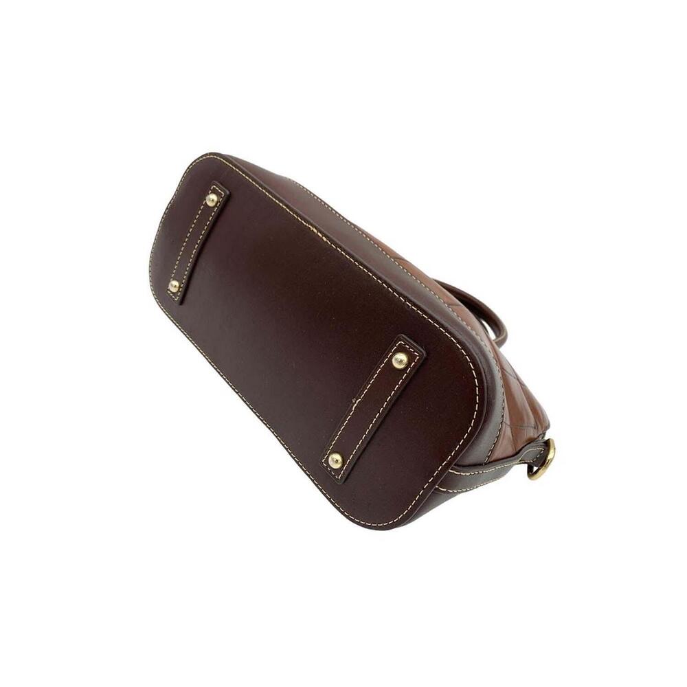 Dooney & Bourke Croco Domed Zip Satchel Cognac - Picture 3 of 4